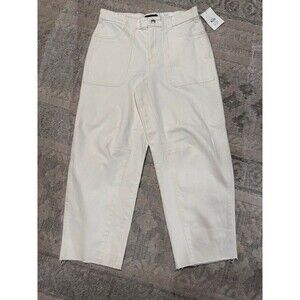Woman’s Size 8 Cream Carpenter Barrel Jeans